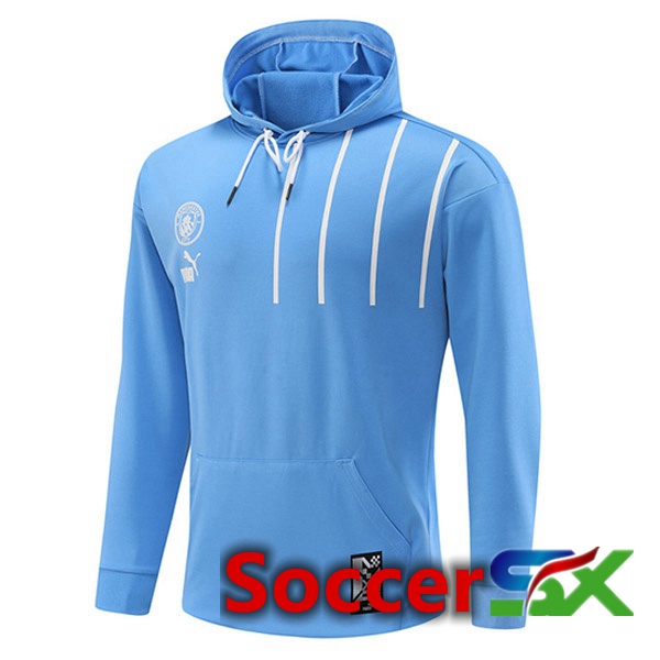 Manchester City Training Sweatshirt Hoodie Blue 2022/2023
