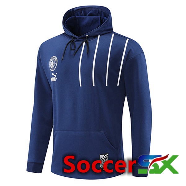 Manchester City Training Sweatshirt Hoodie Royal Blue 2022/2023