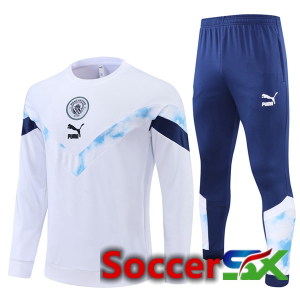 Manchester City Training Tracksuit White 2022/2023