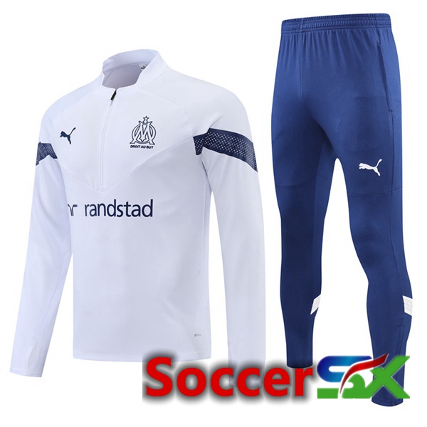 Marseille OM Training Jacket Suit White 2022/2023