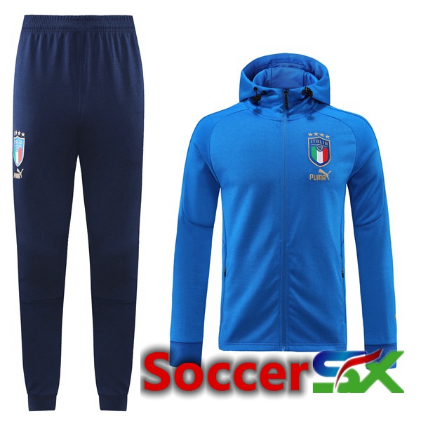 Italy Training Tracksuit Hoodie Blue 2022/2023