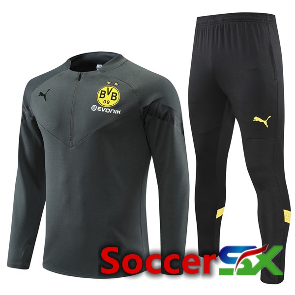 Dortmund BVB Training Jacket Suit Grey 2022/2023