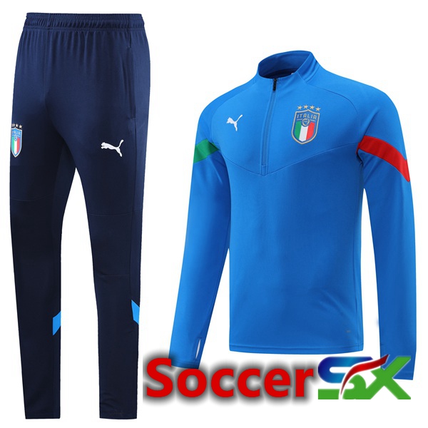 Italy Training Jacket Suit Blue 2022/2023