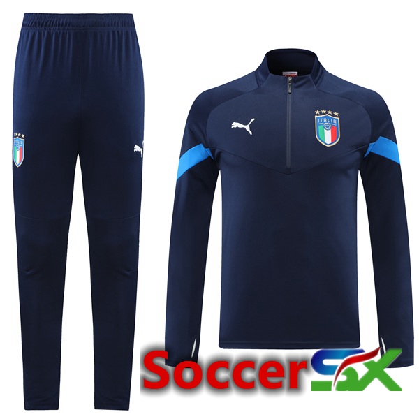 Italy Training Jacket Suit Blue 2022/2023