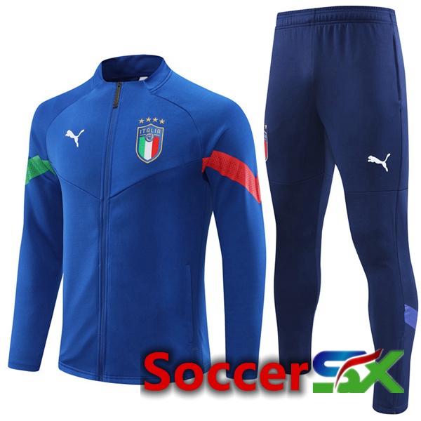 Italy Training Jacket Suit Blue 2022/2023