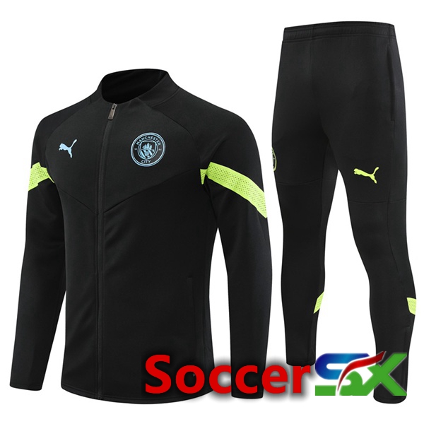 Manchester City Training Jacket Suit Black 2022/2023