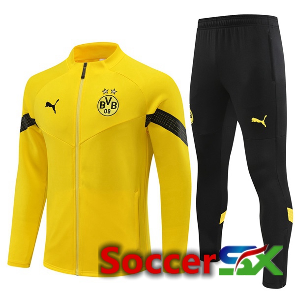 Dortmund BVB Training Jacket Suit Yellow 2022/2023