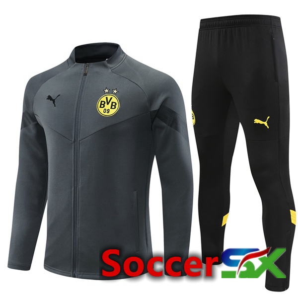 Dortmund BVB Training Jacket Suit Grey 2022/2023