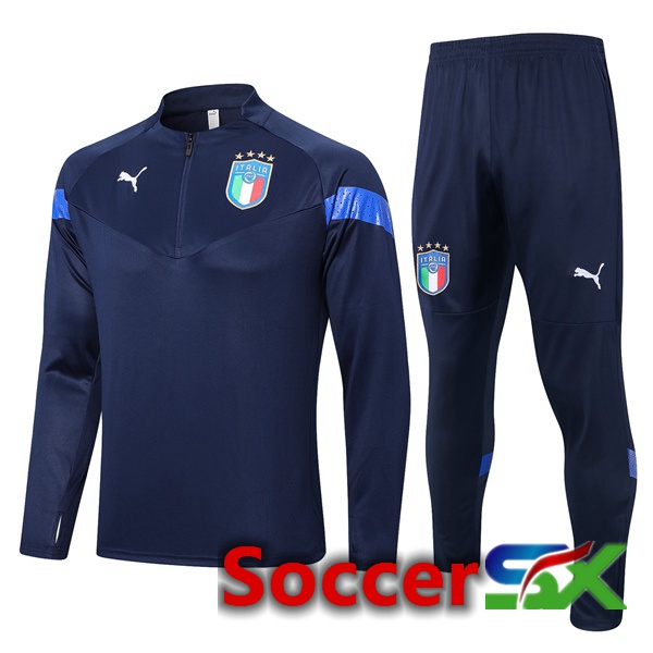 Italy Training Jacket Suit Royal Blue 2022/2023