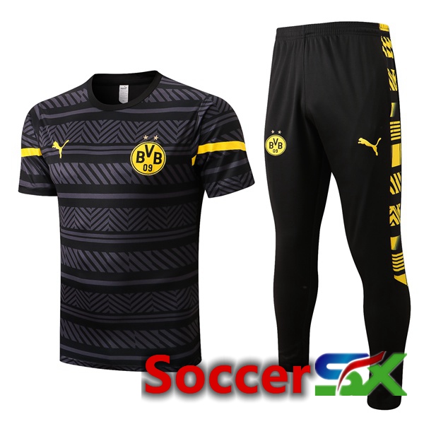 Dortmund BVB Training T Shirt + Pants Grey 2022/2023