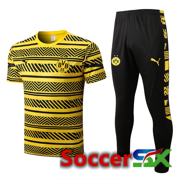 Dortmund BVB Training T Shirt + Pants Yellow 2022/2023