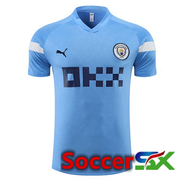 Manchester City Training T Shirt Blue 2022/2023