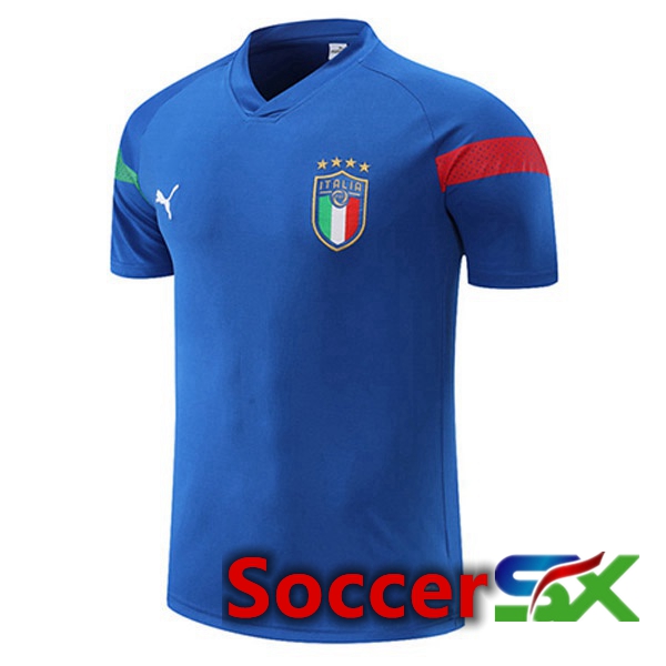 Italy Training T Shirt Blue 2022/2023