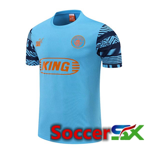 Manchester City Training T Shirt Blue 2022/2023