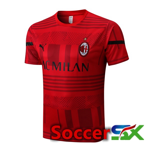 AC Milan Training T Shirt Red 2022/2023