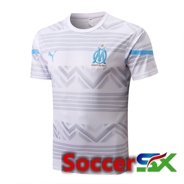 Marseille OM Training T Shirt White 2022/2023
