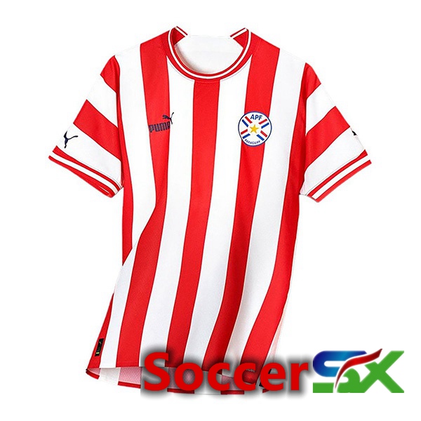 Paraguay Home Jersey Red White 2023/2023