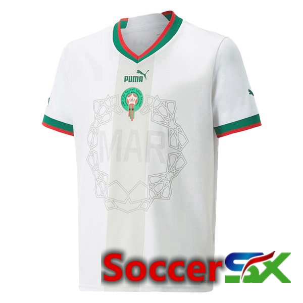 Morocco Away Jersey White 2023/2023