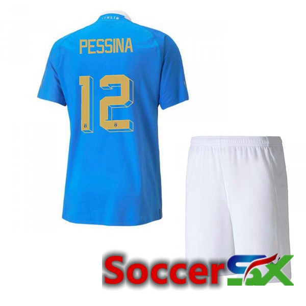 Italy（Pessina 12）Kids Home Jersey Blue 2023/2023