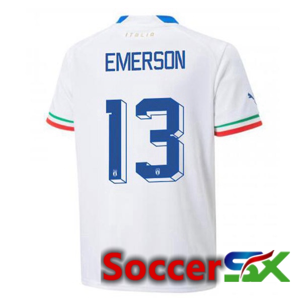 Italy (Emerson 13) Away Jersey White 2023/2023