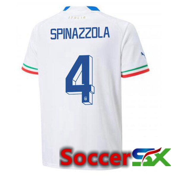 Italy (Spinazzola 4) Away Jersey White 2023/2023