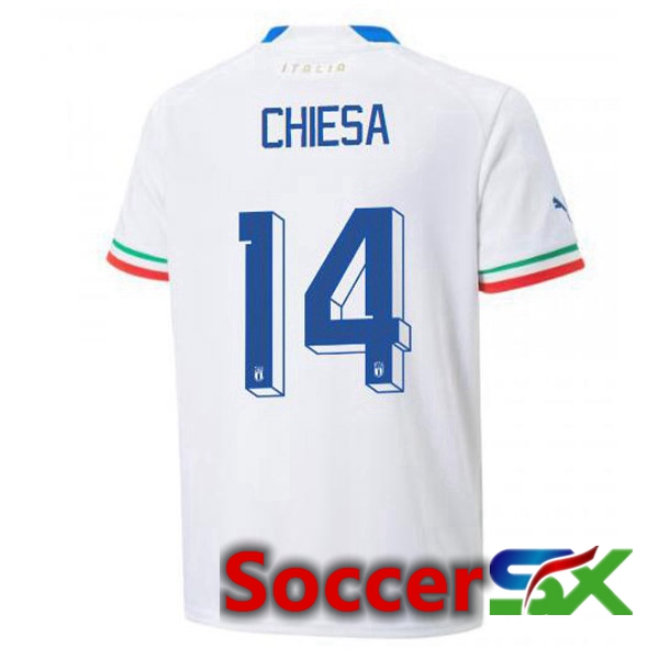 Italy (Chiesa 14) Away Jersey White 2023/2023