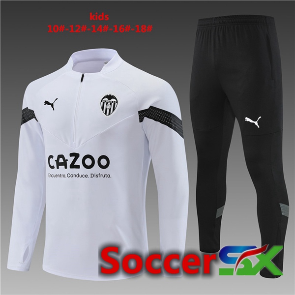 Valencia CF Kids Training Jacket Suit White 2022/2023