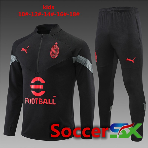 AC Milan Kids Training Jacket Suit Black 2022/2023