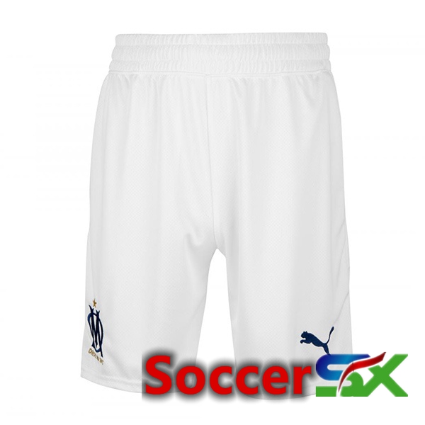 Marseille OM Soccer Shorts Home White 2022/2023