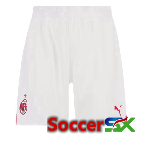 AC Milan Soccer Shorts Away White 2022/2023
