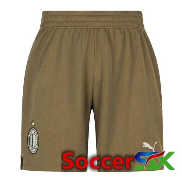 AC Milan Soccer Shorts Third Brown 2022/2023