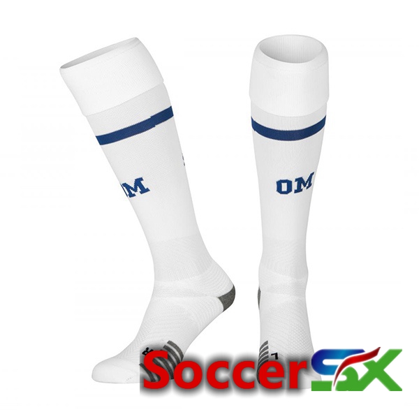 Marseille OM Soccer Socks Home White 2022/2023