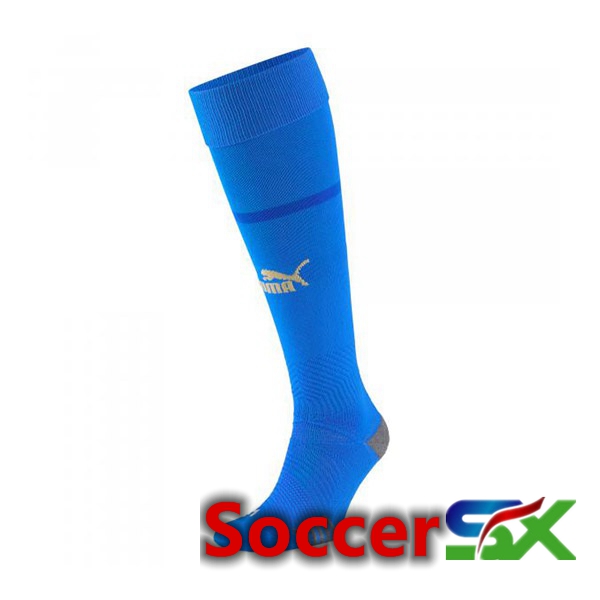 Italy Soccer Socks Home Blue 2022/2023
