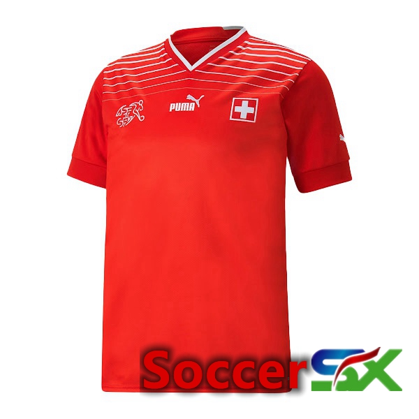 Switzerland Home Jersey Red World Cup 2022
