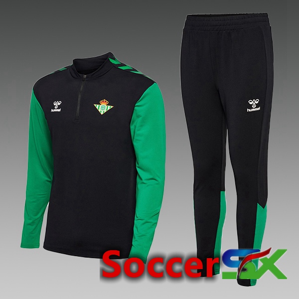 Real Betis Kids Training Jacket Suit Black 2022/2023
