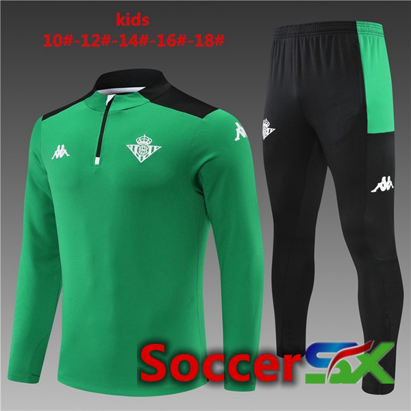 Real Betis Kids Training Jacket Suit Green 2022/2023