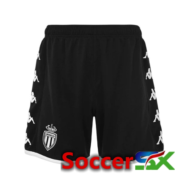 AS Monaco Soccer Shorts Away Black 2022/2023