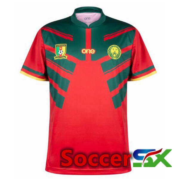 Cameroon Third Jersey Red Green 2023/2023