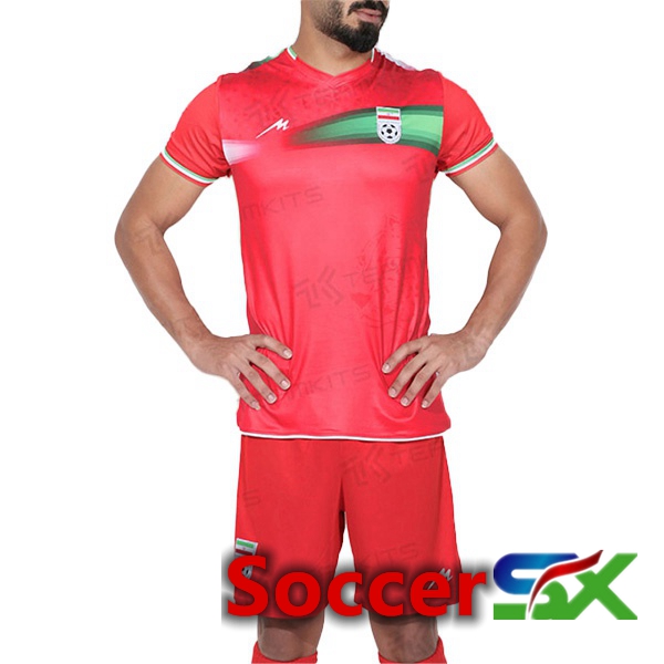 Iran Away Jersey Red World Cup 2022