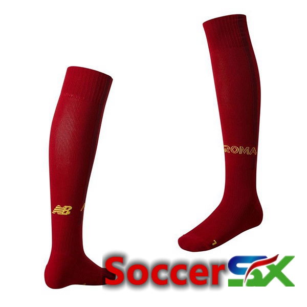 AS Roma Soccer Socks Home Red 2022/2023