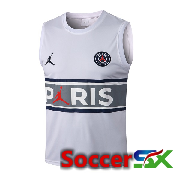 Paris PSG Soccer Vest White 2022/2023