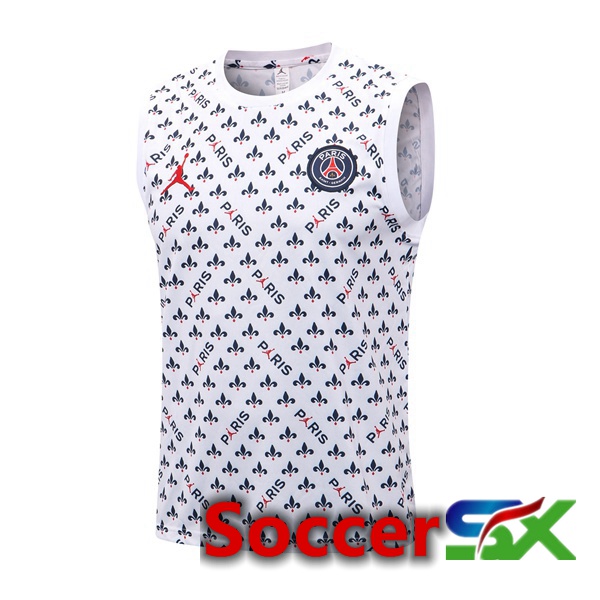 Paris PSG Soccer Vest White 2022/2023