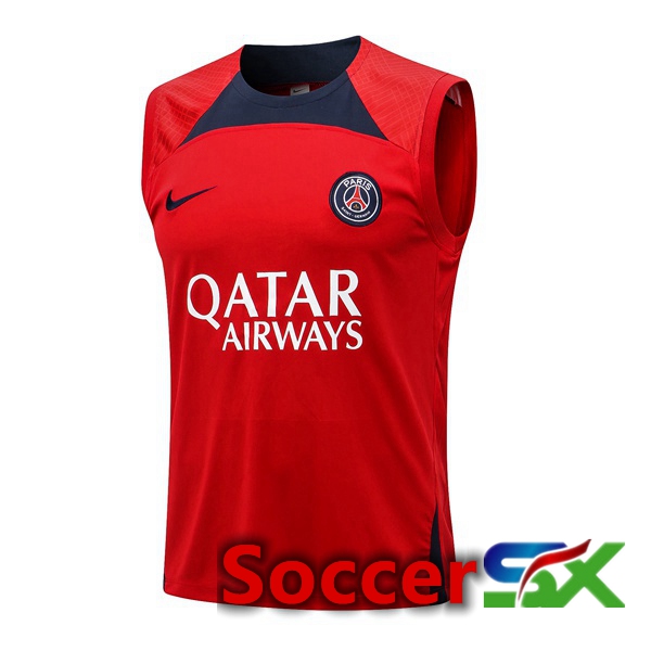 Paris PSG Soccer Vest Red 2022/2023