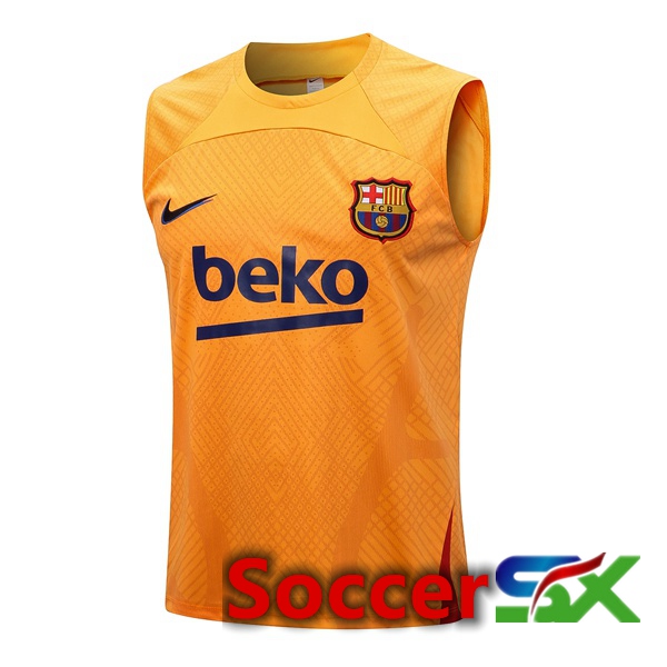 FC Barcelona Soccer Vest Orange 2022/2023