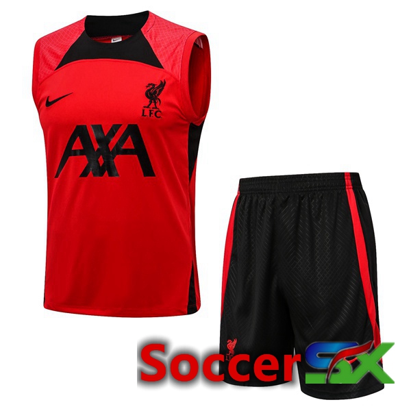 FC Liverpool Soccer Vest + Shorts Red 2022/2023