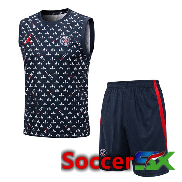 Paris PSG Soccer Vest + Shorts Royal Blue 2022/2023