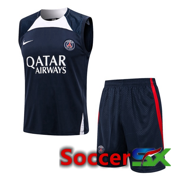 Paris PSG Soccer Vest + Shorts Royal Blue 2022/2023