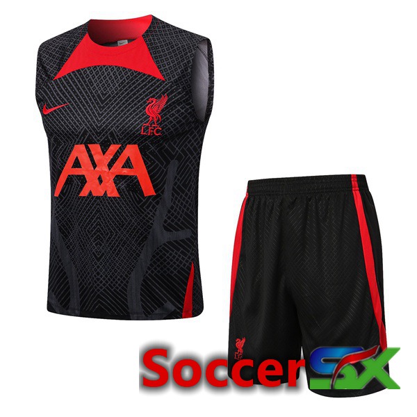 FC Liverpool Soccer Vest + Shorts Black 2022/2023