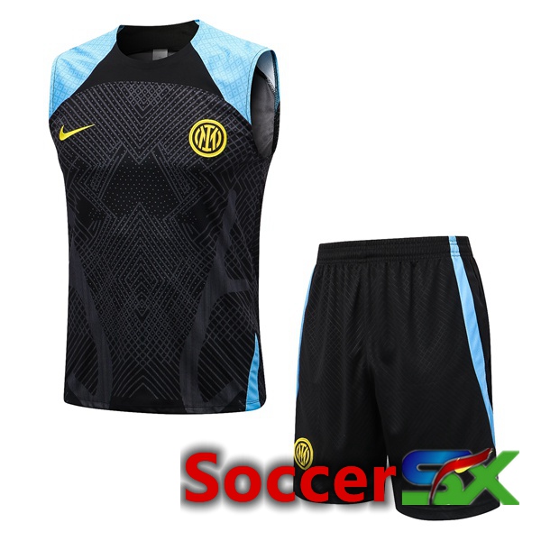 Inter Milan Soccer Vest + Shorts Black 2022/2023