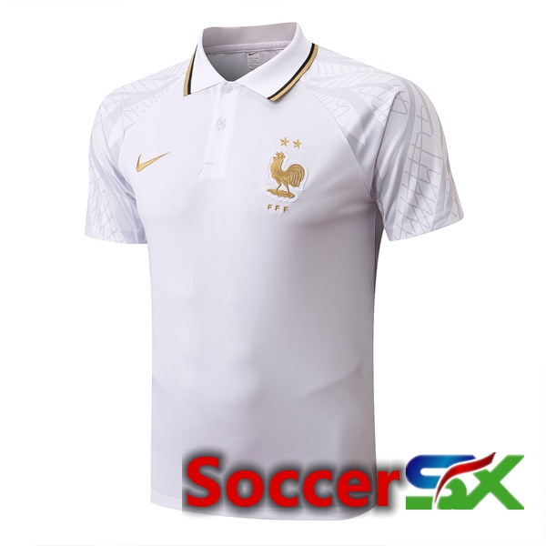 France Soccer Polo White 2022/2023
